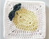 Lemon Square Crochet Motif